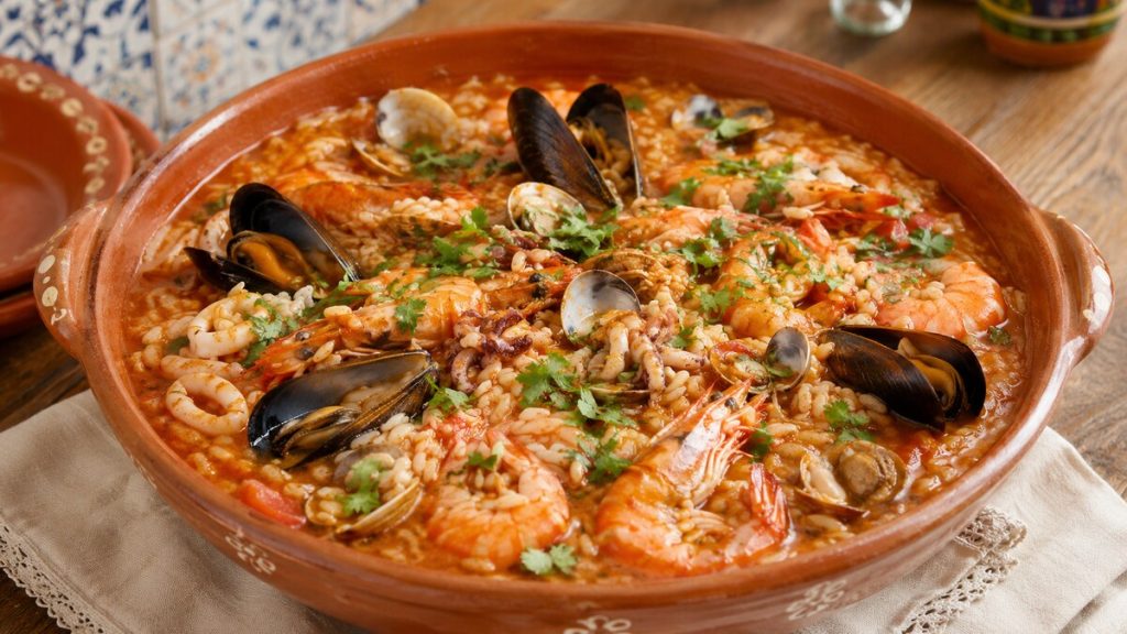 Arroz de Marisco, riz portugais crémeux aux fruits de mer