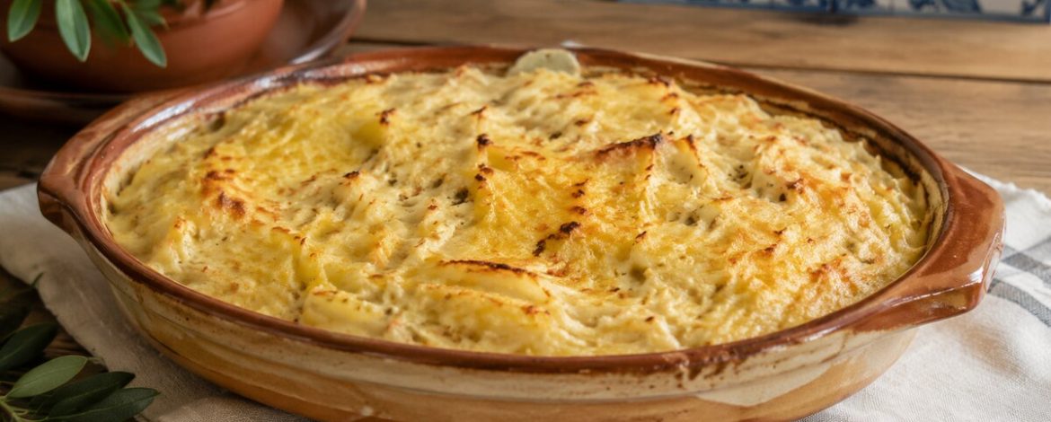 Bacalhau com Natas, gratin portugais de morue à la crème