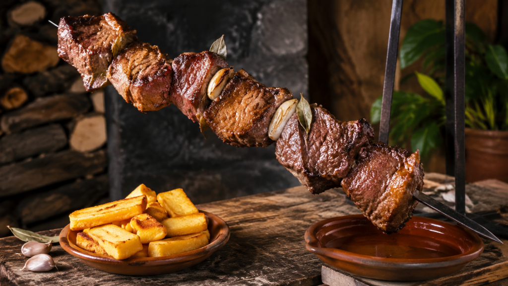 Espetada Madeirense, brochette portugaise de bœuf grillé au laurier