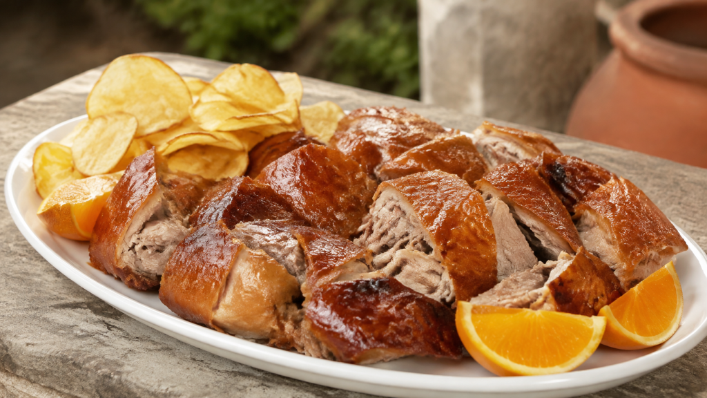 Leitão à Bairrada, cochon de lait portugais rôti à la peau croustillante