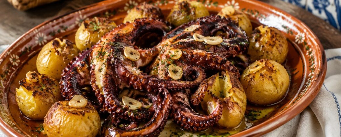 Polvo à Lagareiro, poulpe portugais rôti à l’huile d’olive
