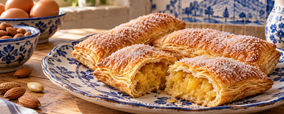 Travesseiros de Sintra — Coussins feuilletés de Sintra aux amandes